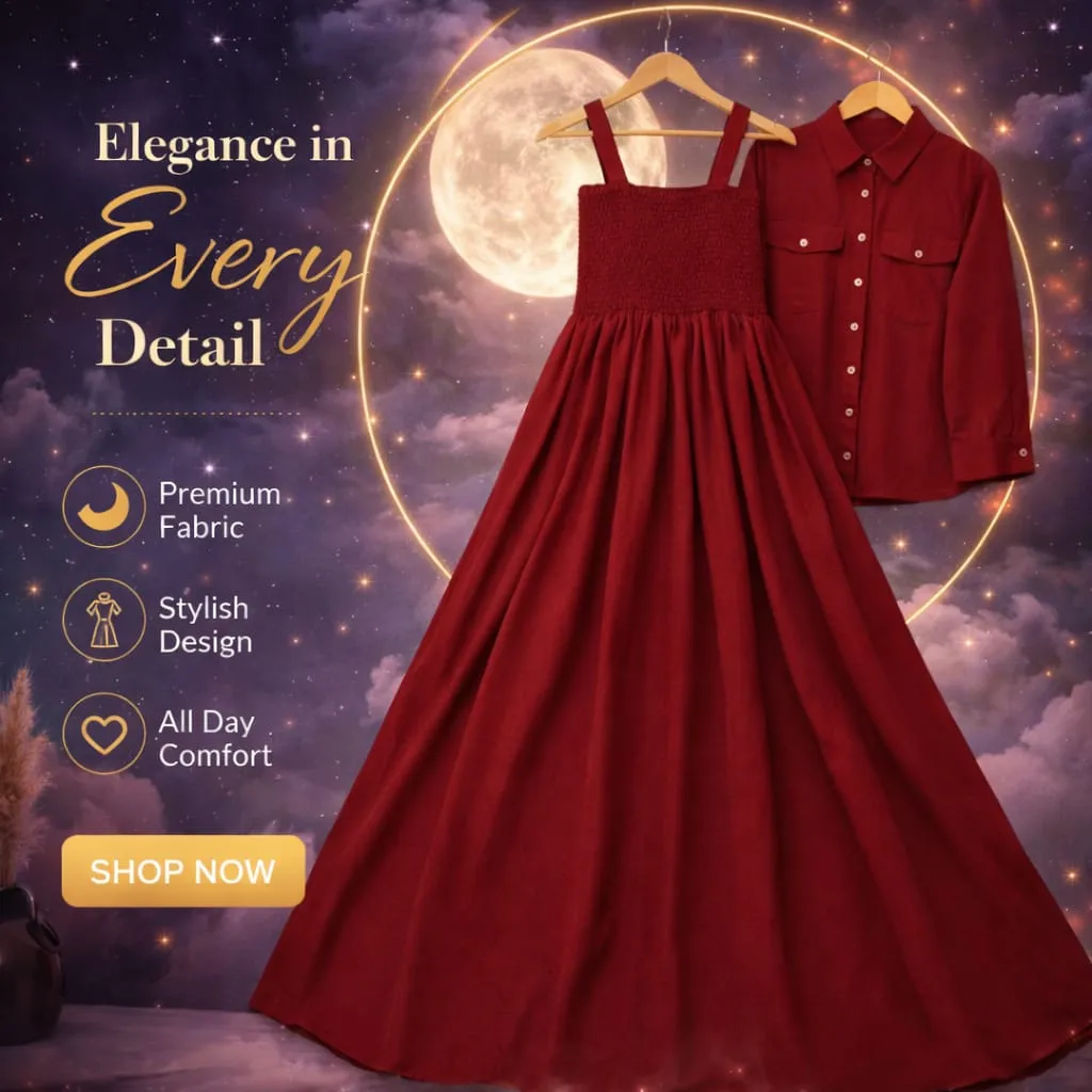 Midnight Ruby Elegance Dress