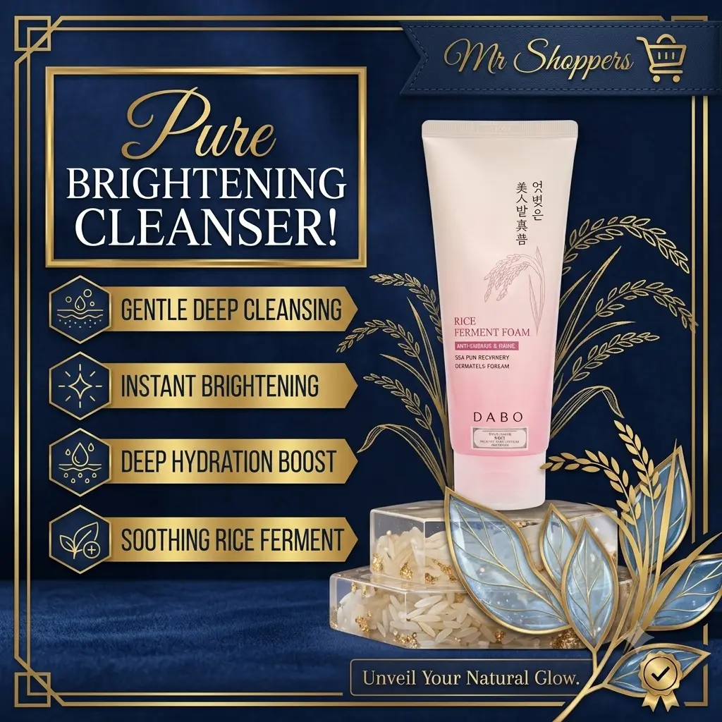 Dabo Rice Ferment Cleansing Foam (180ml) – Unveil Your Natural Glow!